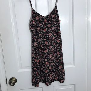 Pink/Black Floral Dress
